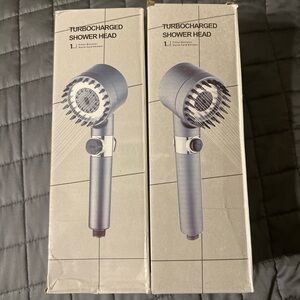 Turbocharged Shower Head in Silver